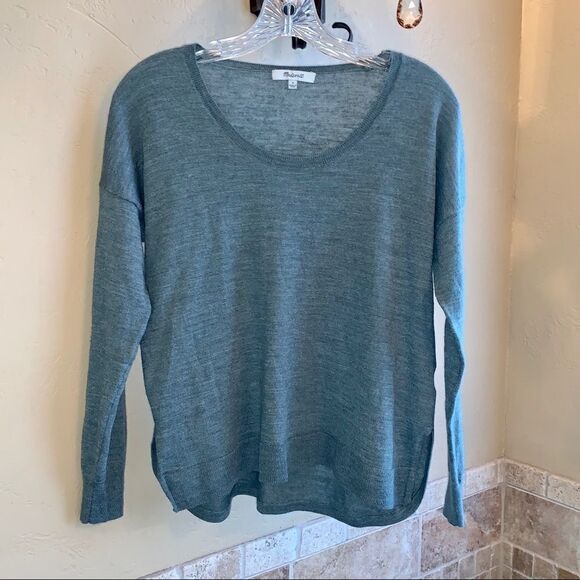 Madewell Northlight Merino Green Pullover Sweater Small - Picture 2 of 2